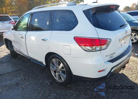 2014 Nissan Pathfinder Platinum из США, поврежденный, VIN 5N1AR2MN8EC652250